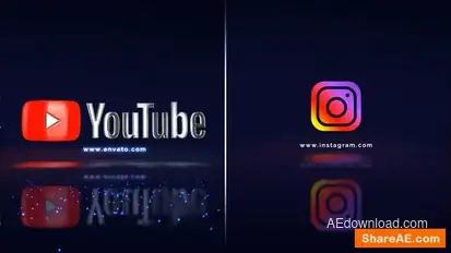 Glitch Logo Logo Stings template preview