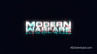 Glitch Logo Logo Stings template preview