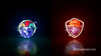 Glitch Logo Logo Stings template preview