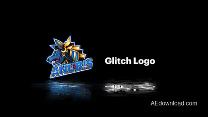 Glitch Logo Logo Stings template preview
