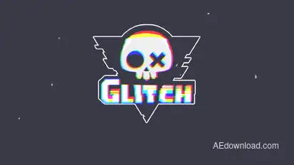 Glitch Logo Logo Stings template preview