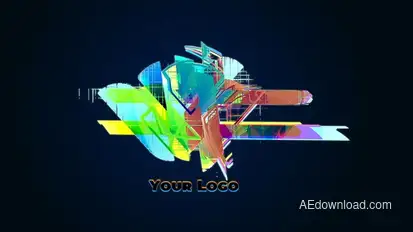 Glitch Logo Logo Stings template preview