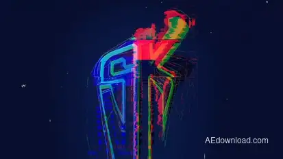 Glitch Logo Logo Stings template preview