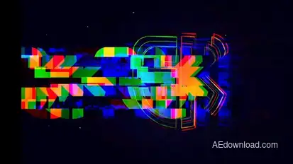 Glitch Logo Logo Stings template preview