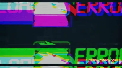 Glitch Logo Logo Stings template preview