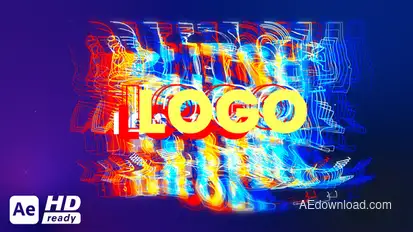 Glitch Logo | Abstract Reveal Logo Stings template preview