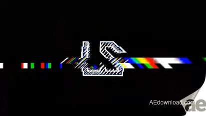 Glitch Logo Animation Logo Stings template preview