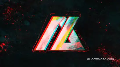 Glitch Logo Animation Logo Stings template preview