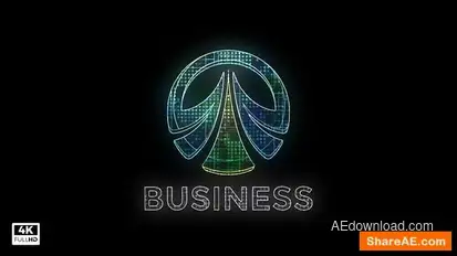 Glitch Logo Reveal Logo Stings template preview