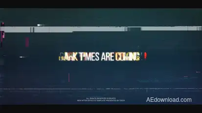 Glitch Logo Intro Logo Stings template preview