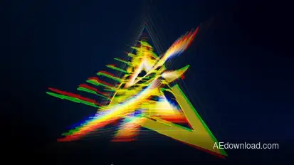 Glitch Logo Intro Logo Stings template preview