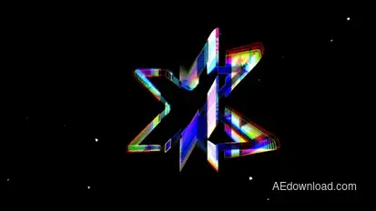 Glitch Logo Intro Logo Stings template preview