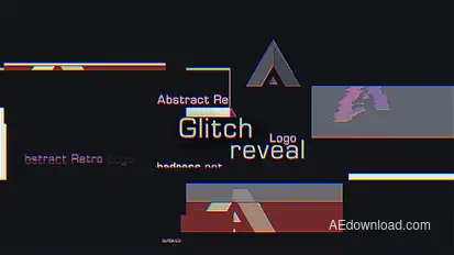 Glitch Logo Reveal Logo Stings template preview