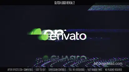 Glitch Logo Reveal 2 Openers template preview