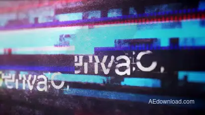 Glitch Logo Reveal Logo Stings template preview