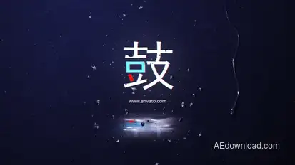 Multicolored Glitch Logo Reveal Logo Stings template preview