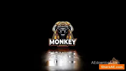 Glitch Logo Reveal Logo Stings template preview