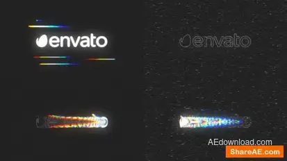 Glitch Logo Reveal Logo Stings template preview