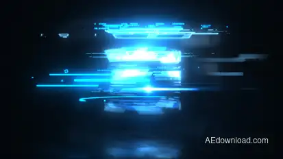 Glitch Logo Reveal Logo Stings template preview