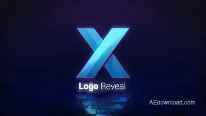 Glitch Logo Reveal Logo Stings template preview