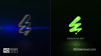 Glitch Logo Reveal Logo Stings template preview