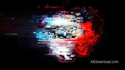 Glitch Logo Reveal Logo Stings template preview