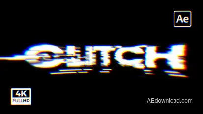 Glitch Logo Reveal Logo Stings template preview
