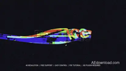 Glitch Logo Reveal Logo Stings template preview