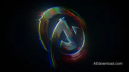 Glitch Logo Reveal Logo Stings template preview