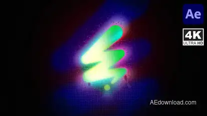 Glitch Logo Reveal Logo Stings template preview