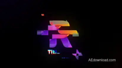Glitch Logo Reveal V4 Logo Stings template preview