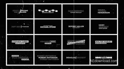 Glitch Lower Thirds 2.0 | After Effects Titles template preview