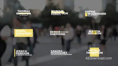 Glitch Lower Thirds Elements template preview