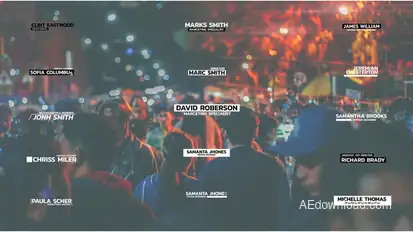 Glitch Lower Thirds Elements template preview