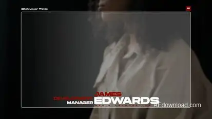 Glitch Lower Thirds | After Effects Titles template preview