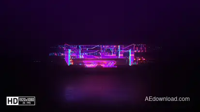 Glitch Neon Logo Reveal Logo Stings template preview
