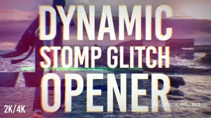 Glitch Opener Openers template preview