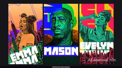 Glitch Poster Stories Product Promo template preview