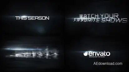 Glitch Promo 2 Titles template preview