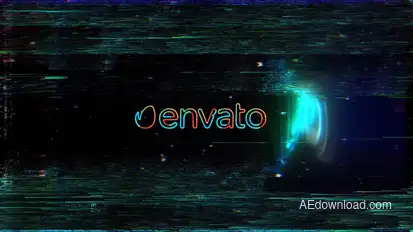 Glitch Reveal Logo Stings template preview