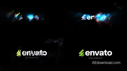 Glitch Ripple Logo Reveal Logo Stings template preview