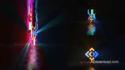 Glitch Shockdown Logo Animation Logo Stings template preview