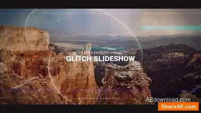 Videohive Glitch Slideshow 43076263 Openers template preview