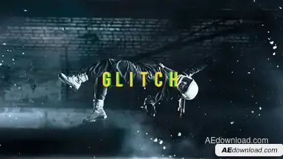 Glitch Slideshow Openers template preview