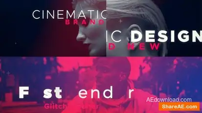 Glitch Style Opener Openers template preview