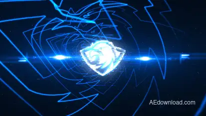 Glitch Tech Logo Logo Stings template preview