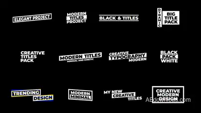 Glitch Text Animation / AE Titles template preview