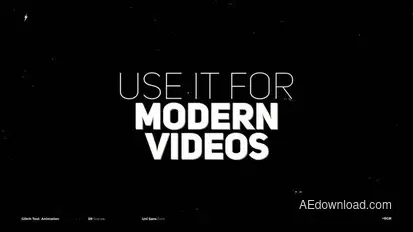 Glitch Text  Animation | After Effects Titles template preview