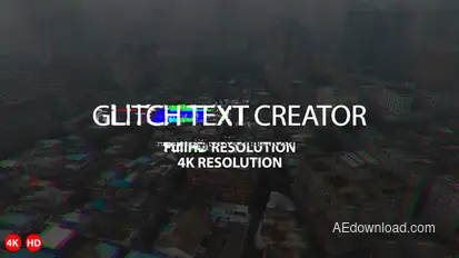 Glitch Text Creator Titles template preview