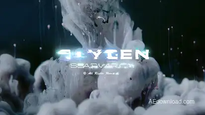 Glitch Text Animation Titles template preview